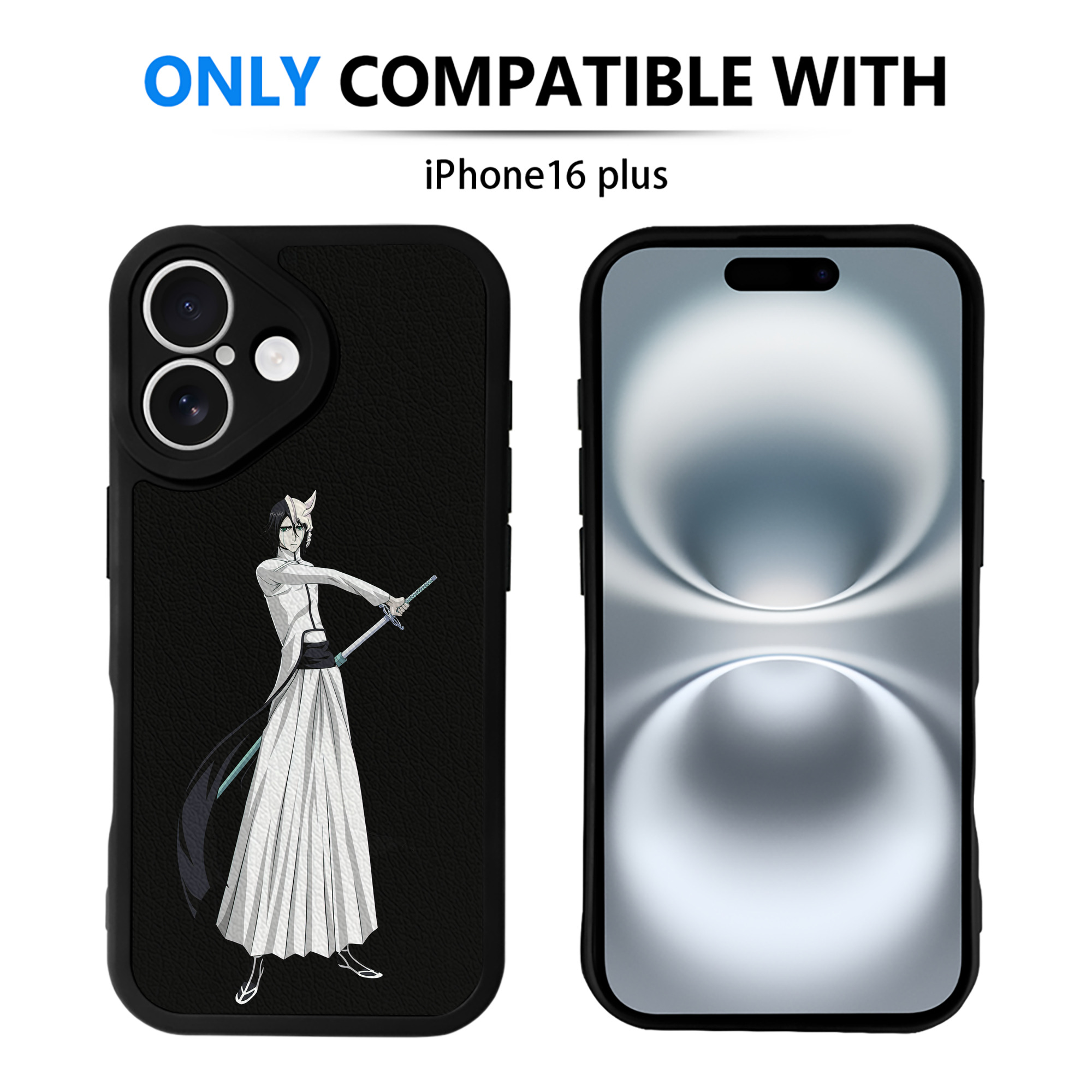 （画像用） ブリーチ ウルキオラ·シファー BLEACH Ulquiorra cifer 【iPhone 16シリーズ対応】シリコンスマホケース（レザー調） 材質：シリコン